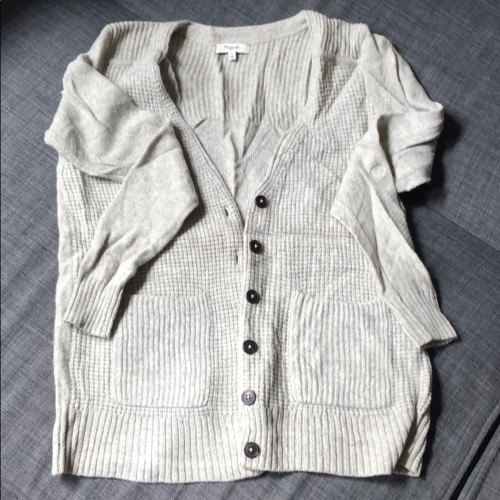 Madewell button up sweater
